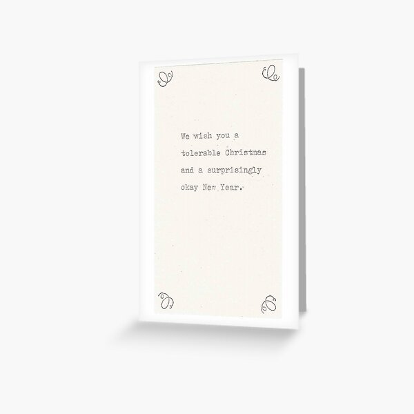 Item preview, A Tolerable Christmas And Okay New Year designed and sold by BlueSpecsStudio.