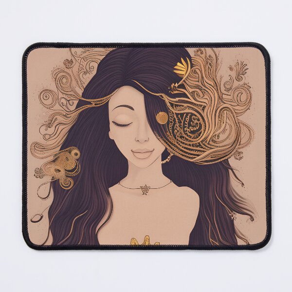 Item preview, Black Queen of the Ocean, Mermaid with Coral Crown designed and sold by GypsyMagic.