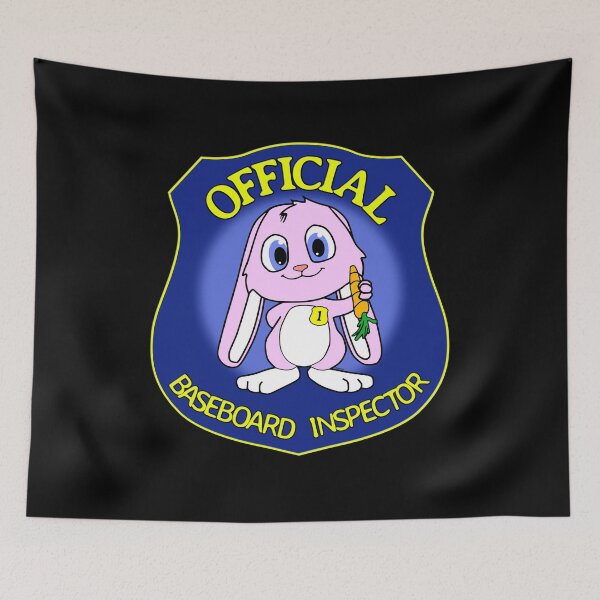 Item preview, Official Baseboard Inspector Funny Bunny Joke Badge designed and sold by CRHPOD20.