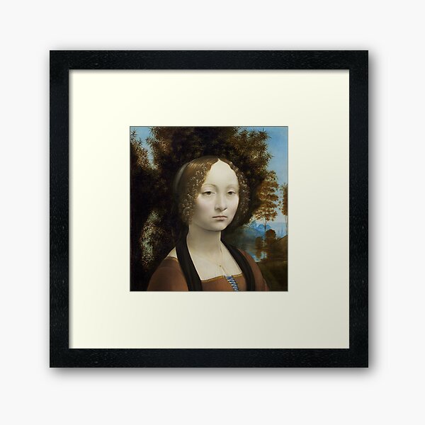 Ginevra de' Benci by Leonardo da Vinci Framed Art Print