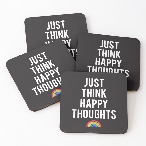 Item preview, Just Think Happy Thoughts (Rainbow) designed and sold by runningwithfoxes.