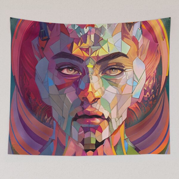 Item preview, Retro Abstract Multi Colour Pattern designed and sold by Bashini.