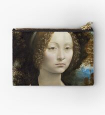 Ginevra de' Benci by Leonardo da Vinci Studio Pouch