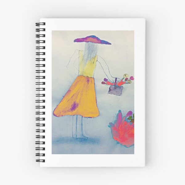 Item preview, The lady’ in the flower garden  designed and sold by Tonyasartprints.