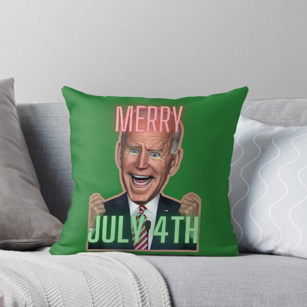 Aperçu de l'œuvre Joyeux 4 juillet Joe Biden Joyeux Noël Artwork Design créée et vendue par StickerBird.