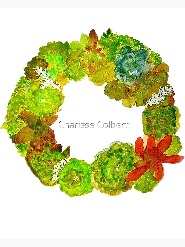 Succulent Wreath by charissecolbert