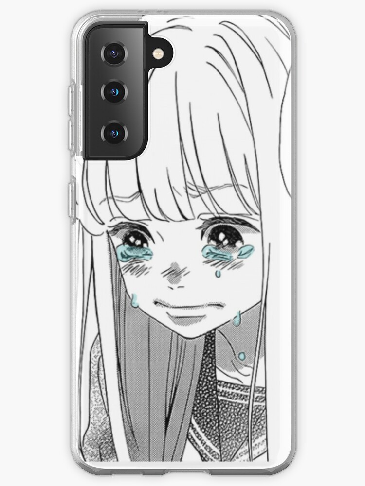 Anime Girl Crying Case Skin For Samsung Galaxy By Fennnnnn Redbubble