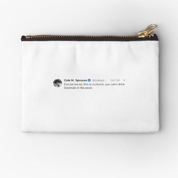 Cole Sprouse Twitter Zipper Pouch