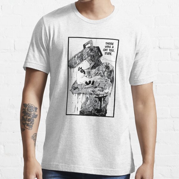 Chainsaw Man - Denji avec chat T-shirt essentiel