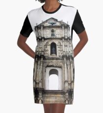 Ruins of St. Paul's Graphic T-Shirt Dress