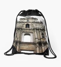 Ruins of St. Paul's Drawstring Bag