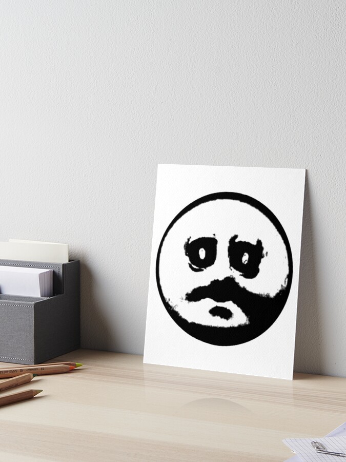 How did you do in PE today? Cursed Emoji Face | Art Print