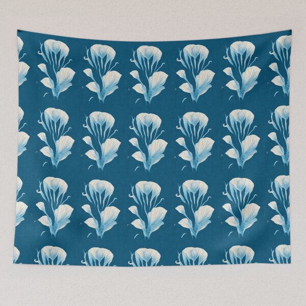 Item preview, Flower in blue and white (1/8) designed and sold by sabantha.