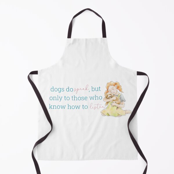Item preview, Dogs do speak, but only to those who know how to listen | Dark Teal designed and sold by HabibiBears.