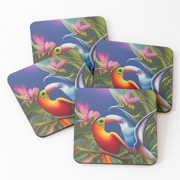 Item preview, Surreal tropical birds designed and sold by Gaspar Avila.