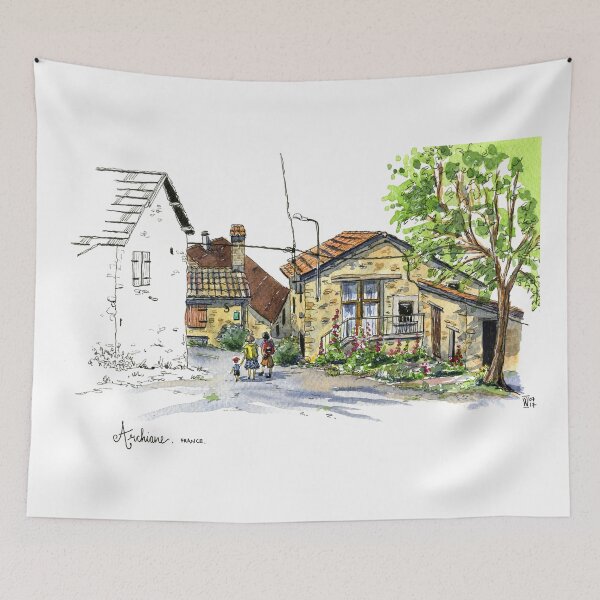 Item preview, Archiane, little mountain village, France designed and sold by Renee Walden.