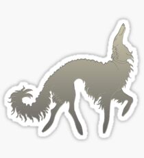 Borzoi Prance Sticker