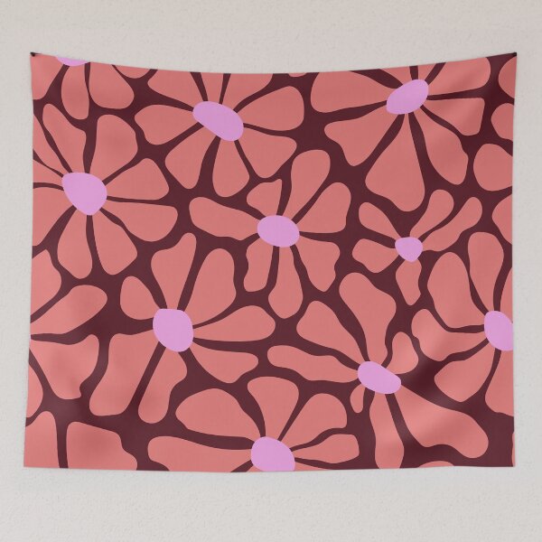Item preview, Pink Retro Vintange Floral Pattern designed and sold by luckymooninc.