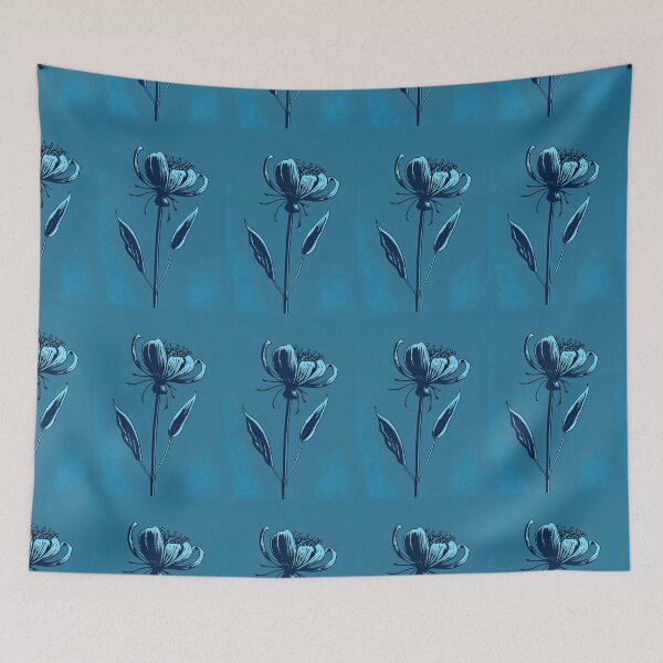 Item preview, Flower in blue and white (4/8) designed and sold by sabantha.