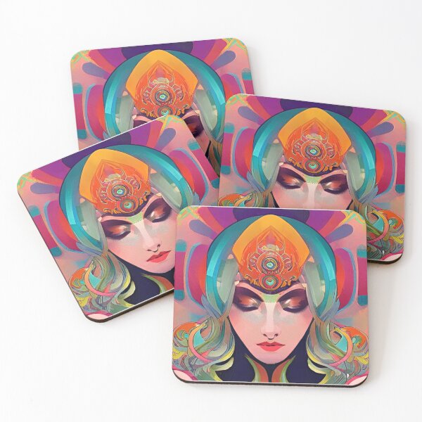 Item preview, Retro Abstract Multi Colour Pattern designed and sold by Bashini.