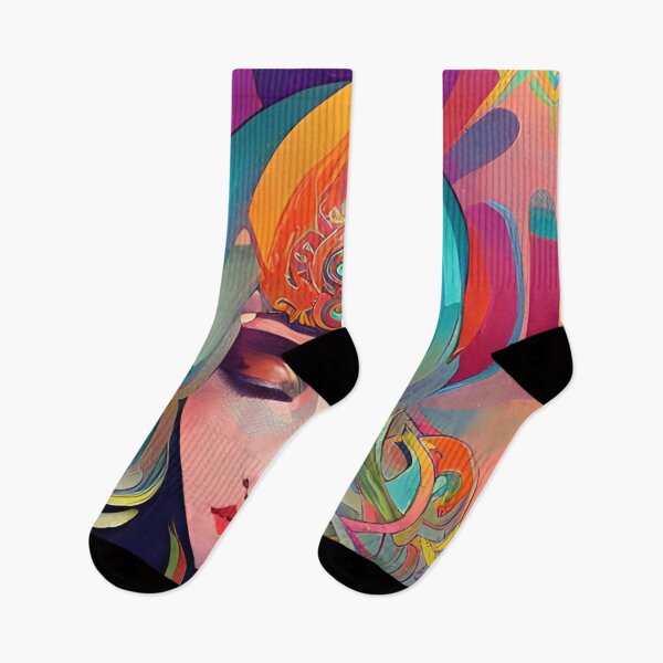 Item preview, Retro Abstract Multi Colour Pattern designed and sold by Bashini.