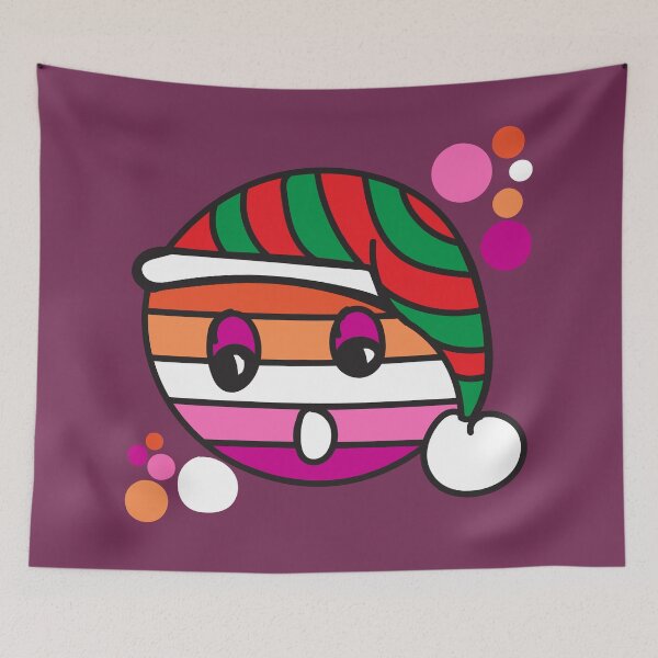 Item preview, Sleepy Santa Pride Heads - Lesbianas designed and sold by BiOurPride.