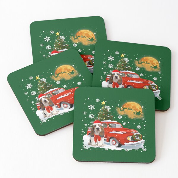Item preview, Basset Hound Vintage Wagon Red Truck Christmas Tree Pajamas105 designed and sold by AmelinKnowles.
