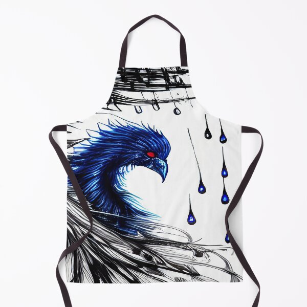 Item preview, Peacock Blue Raindrops Black and White Feathers designed and sold by deniselynnimage.