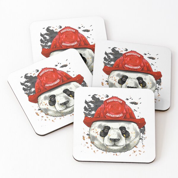 Item preview, Firefighter Giant Panda Fire Department Fireman Bear Lover 47 designed and sold by AmelinKnowles.