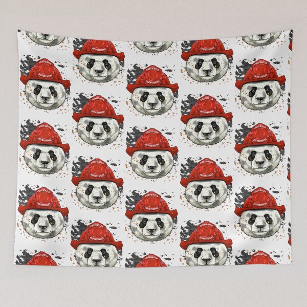 Item preview, Firefighter Giant Panda Fire Department Fireman Bear Lover 47 designed and sold by AmelinKnowles.