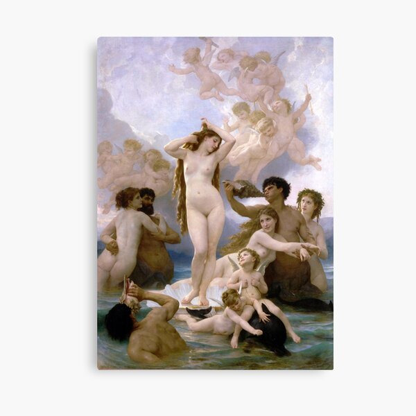 The Birth of Venus by William-Adolphe Bouguereau Canvas Print