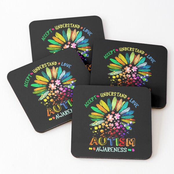 Item preview, Accept Understand Love Autism Awareness Hippie designed and sold by Helbon-art.