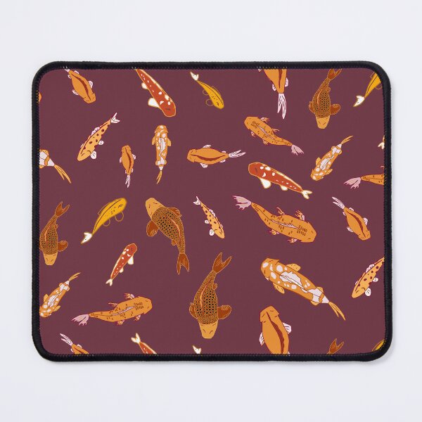Item preview, Simple swimming koi fish - orange, burgundy designed and sold by Ingrid Poole.