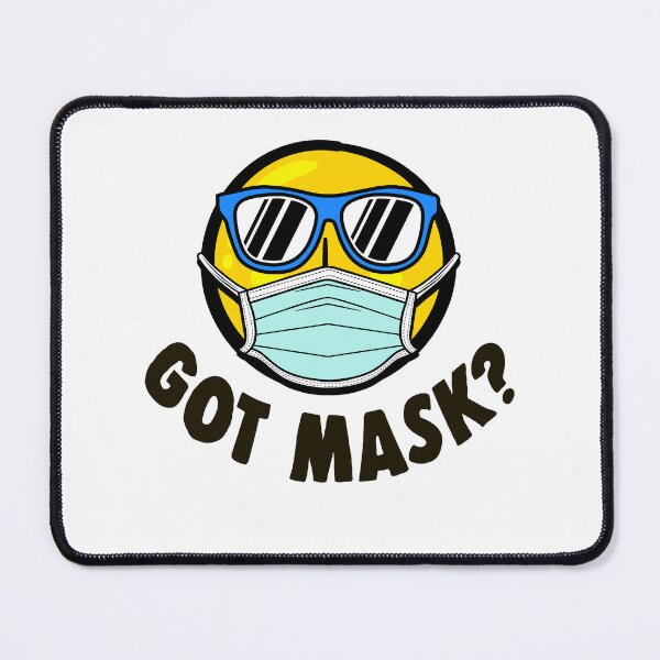 Item preview, Sunglasses wearing emoticon with face mask. Got Mask? designed and sold by Gold Wings Tees.