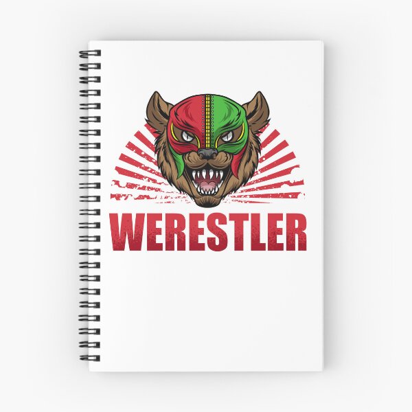 Aperçu de l'œuvre Werestler, Loup-garou de lutteur Lucha Libre masqué d'Halloween créée et vendue par Gold Wings Tees.