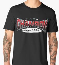 Pokemon Champion_Red_DarkBG Men's Premium T-Shirt