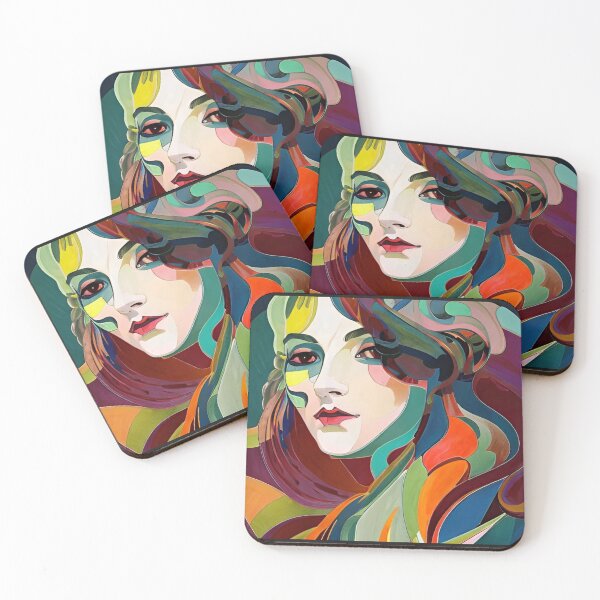 Item preview, Retro Abstract Multi Colour Pattern designed and sold by Bashini.