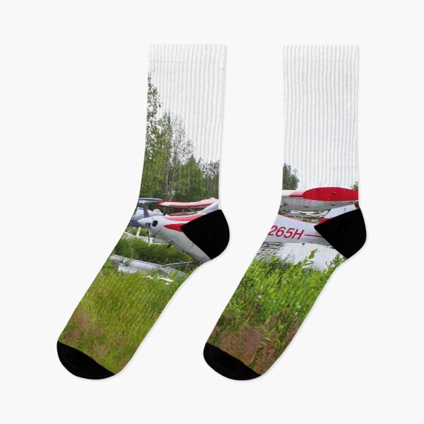 Item preview, White and red float plane, Lake Hood, Alaska designed and sold by FranWest.