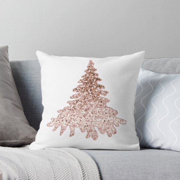 Item preview, Sparkling christmas tree rose gold ombre designed and sold by RoseAesthetic.