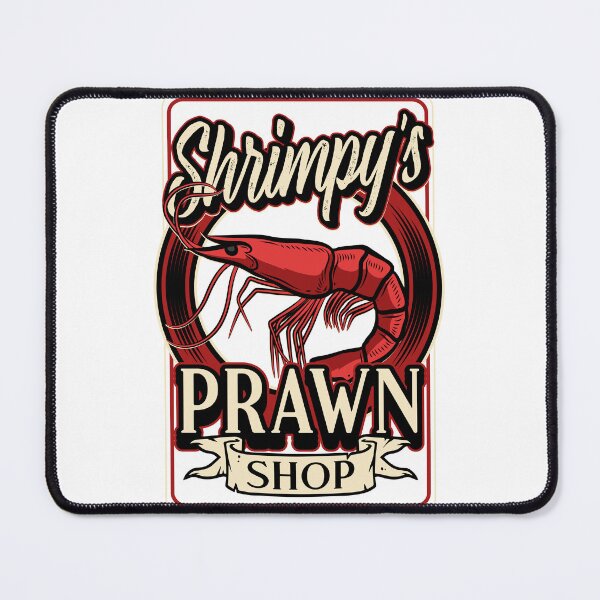 Item preview, Shrimpy's Prawn Shop Logo. Pawn Shop Prawn Pun designed and sold by Gold Wings Tees.