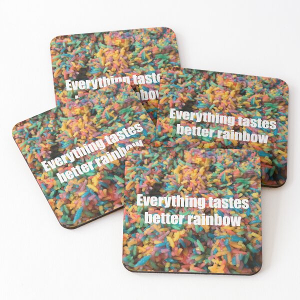 Item preview, Everything tastes better rainbow designed and sold by Autistic Rebbetzen.
