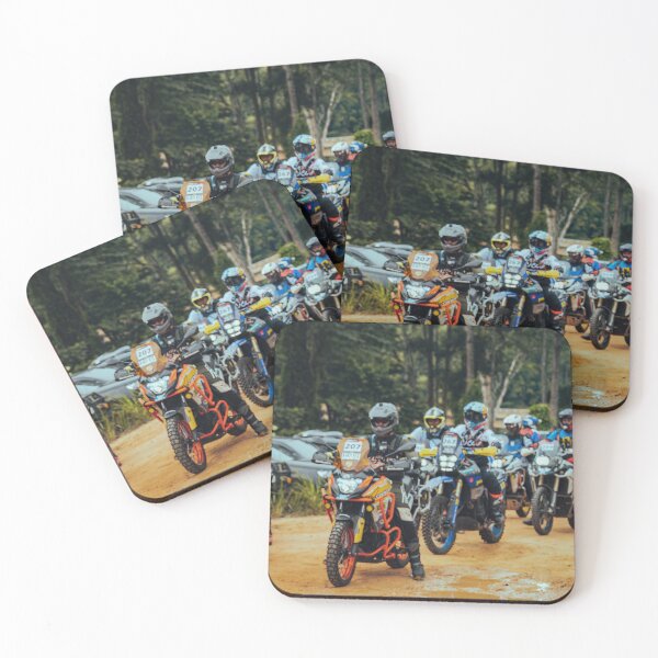 Item preview, Blurry enduro motorcyclists at the starting point. designed and sold by ellinnur.