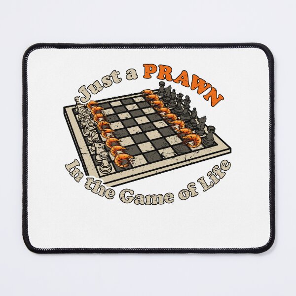 Item preview, Funny Demotivational Chess Quote Shrimp/Pawn Pun designed and sold by Gold Wings Tees.