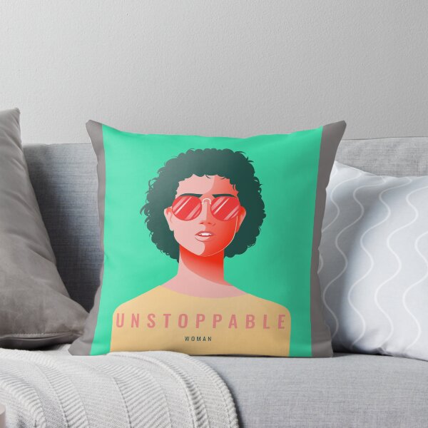 Item preview, Unstoppable Woman short hair solid color designed and sold by Alchemytshirts.