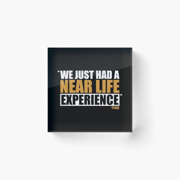 Item preview, We just had a near life experience. -Tyler Durden, Fight Club  designed and sold by Sticker Up.