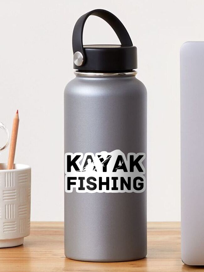 Kayak Fishing Sticker for Sale by vvhizuky