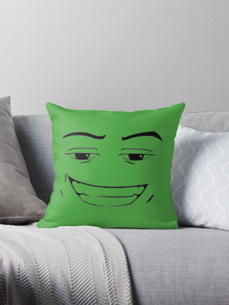 Spun Polyester Square Pillow Roblox Face Pillow / Meme 