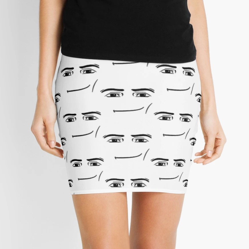 Man Face Mini Skirt for Sale by prrrki