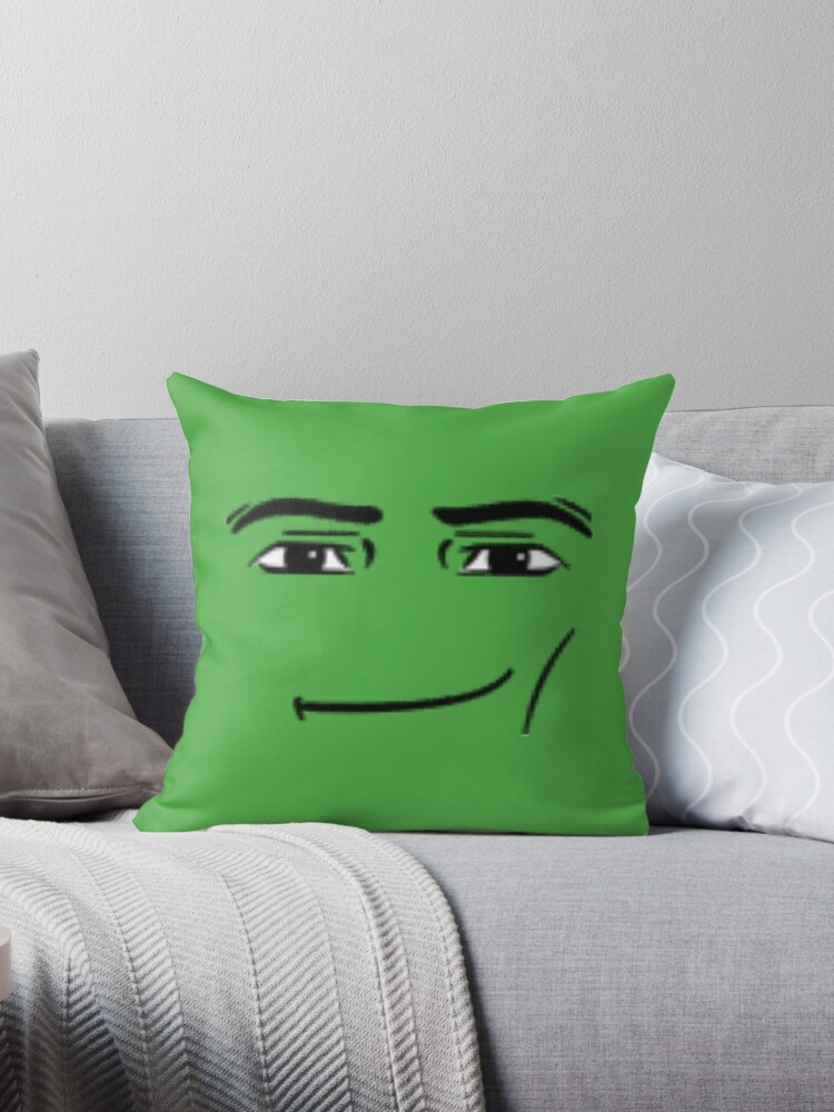 Roblox Man Face Roblox Pillow Roblox Birthday Gamer Merch 