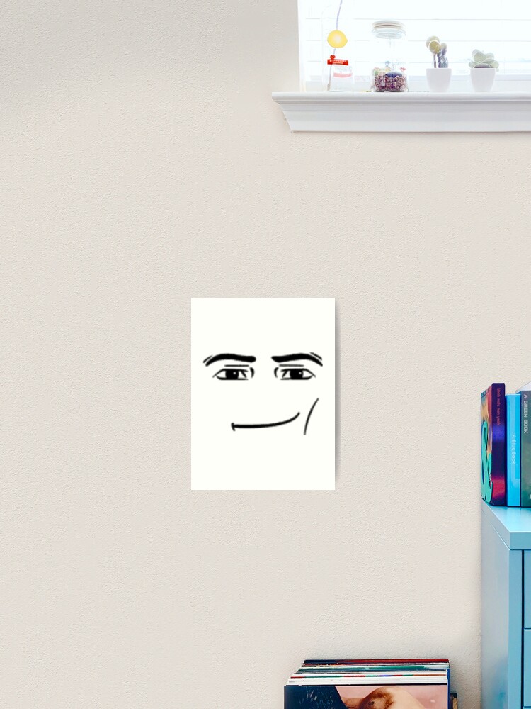 Roblox Man Face Wall Art for Sale